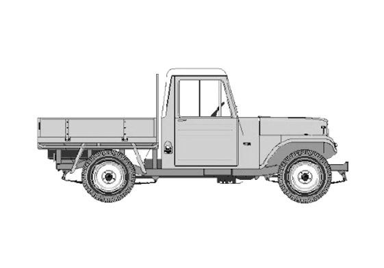 Download drawing Kaiser Jeep CJ-6 Overlander Truck 1955 in ai pdf png ...